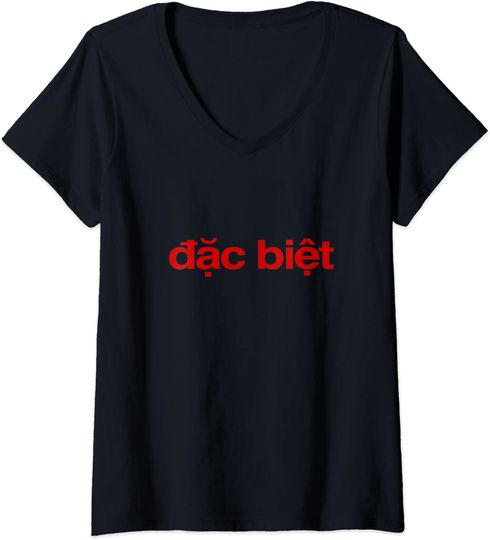 Vietnamese Vietnam Dac Biet Saigon Banh Mi Pho Asian V-Neck T-Shirt