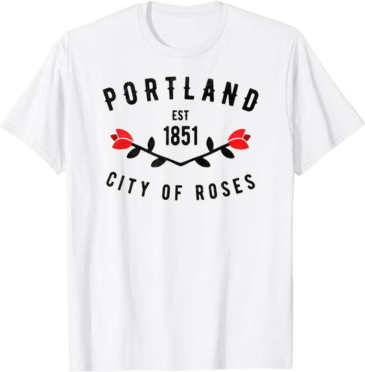 Portland City of Roses Oregon PDX Classic Vintage T Shirt