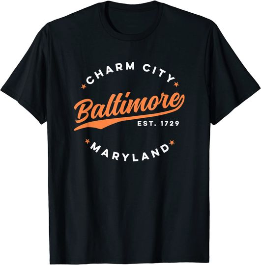 Vintage Baltimore Charm City Maryland T Shirt