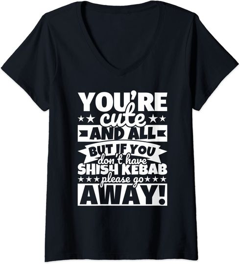 shish kebab Lover Food V-Neck T-Shirt