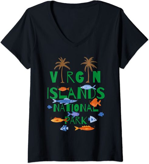 U.S. Virgin Islands National Park V-Neck T-Shirt
