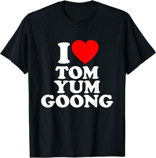 Tom Yum Goong Love Heart Retro Gift T-Shirt