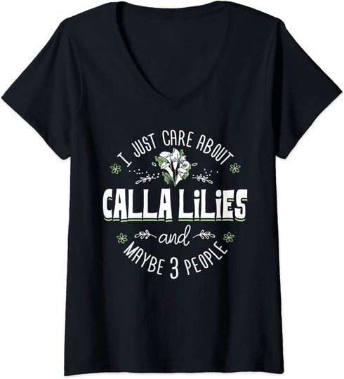 Calla Lilies Flower Design T Shirt