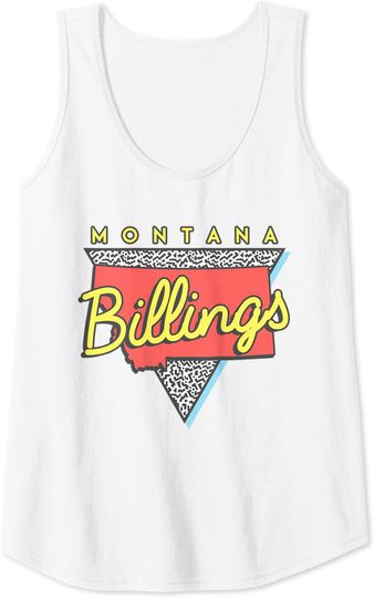 Billings Montana Retro Triangle City Tank Top