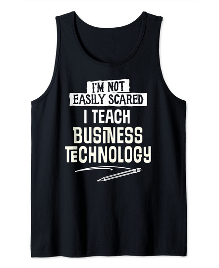 Funny Halloween Business Technology Tank Top