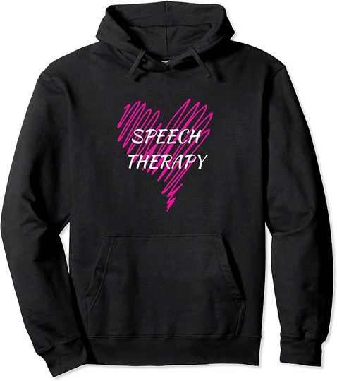 Speech Therapy Heart Pullover Hoodie Pullover Hoodie
