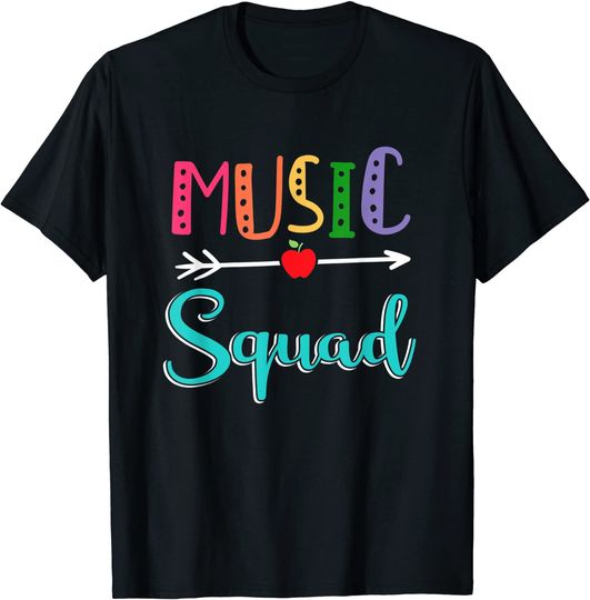 Music Squad Teacher Back To School T Shirt