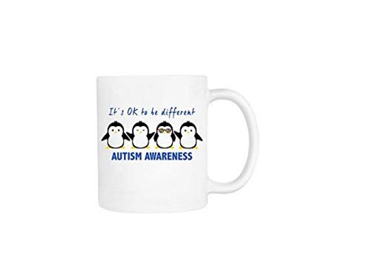 Penguins Awareness White Ceramic Coffee Mug Tea Cup