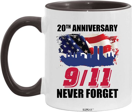 Never Forget 9-11 20th Anniversary Patriot Day 2021 Accent Mug Gift