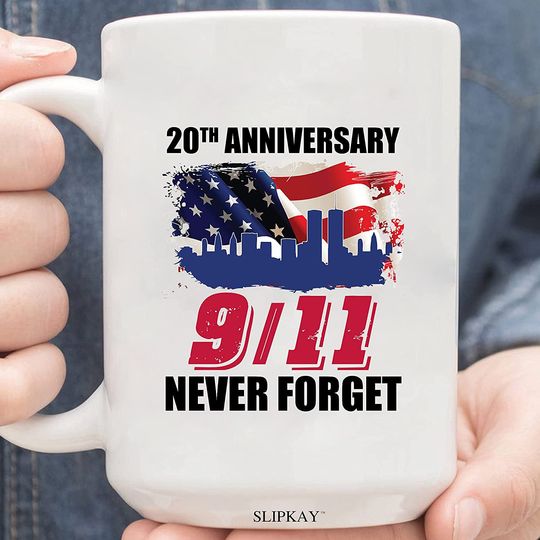 Never Forget 9-11 20th Anniversary Patriot Day 2021 Coffee Mug