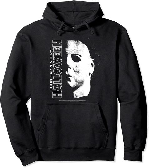 Halloween Michael Myers Large Face Pullover Hoodie