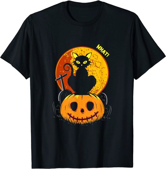 Halloween Funny and Scary Cat T-Shirt