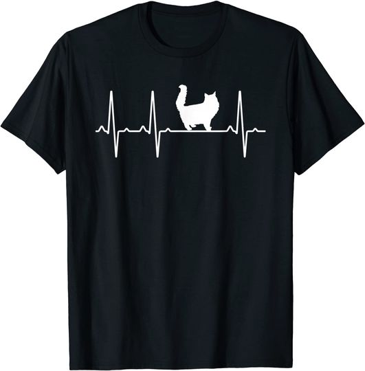 Persian Cat Heartbeat T Shirt