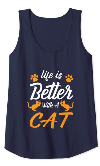 Life Is Better with a Cat Tank Top