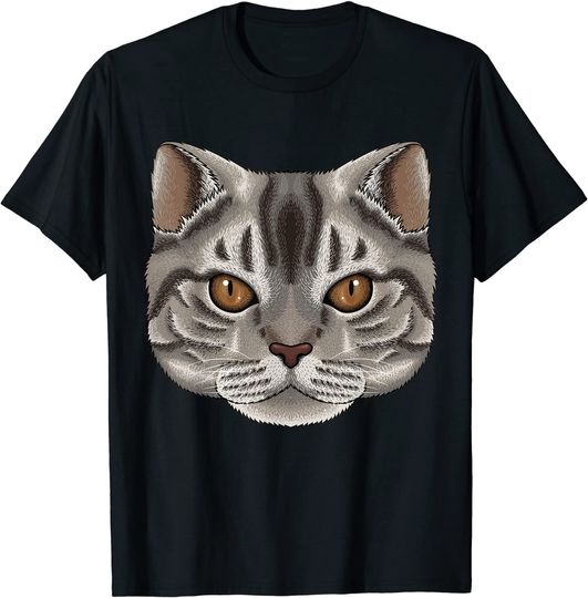 American Shorthair Face Cat Breed T Shirt