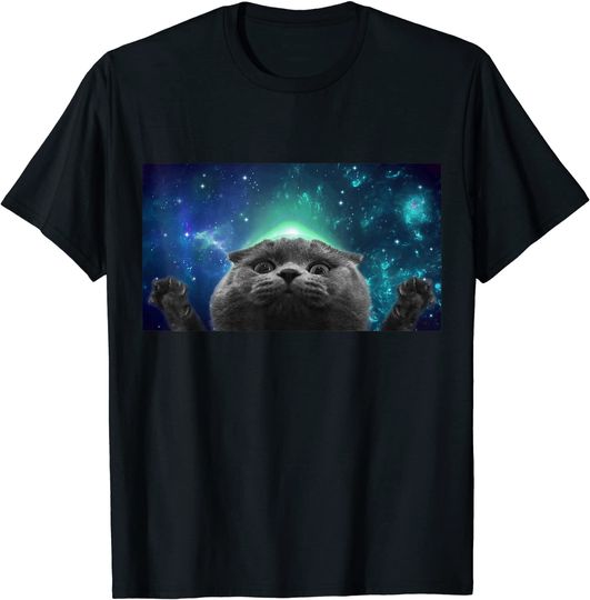 Scottish Fold Cat Universe T Shirt