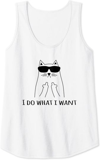 I Do What I Want Cat Tank Top