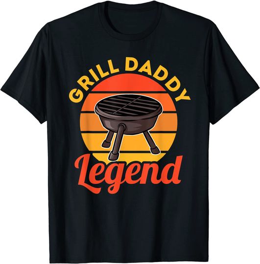 Legend Grill Daddy BBQ Cookout Grilling Dad T Shirt