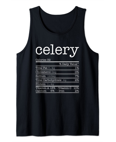 Celery Juice Vegetable Nutrition Facts For Thanksgiving Food Tank Top