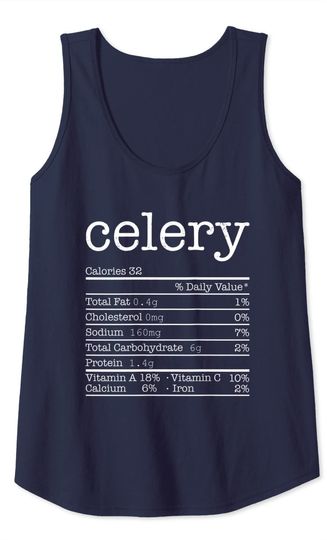 Celery Juice Vegetable Nutrition Facts For Thanksgiving Food Tank Top