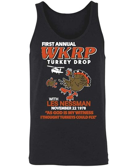 WKRP Turkey Drop First Annual Thanksgiving Tank Top