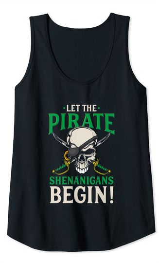 Let The Pirate Shenanigans Begin Halloween Tank Top