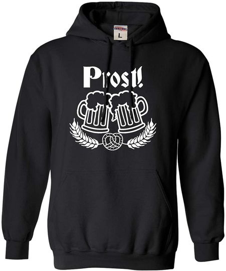 Go All Out Adult Prost! Oktoberfest German Cheers Hoodie
