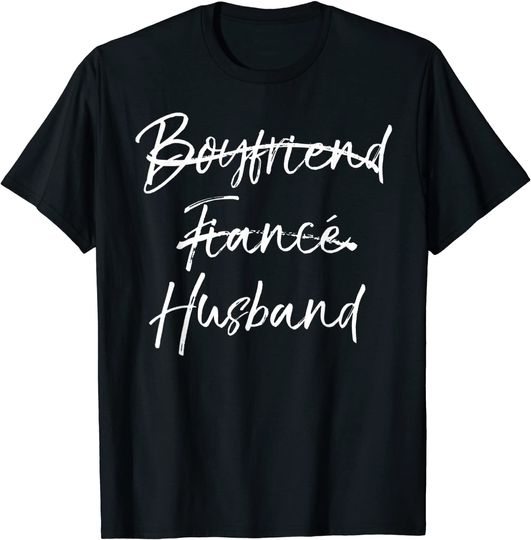 Groom's Wedding Not Boyfriend Fiance Marked Out Husband T Shirt