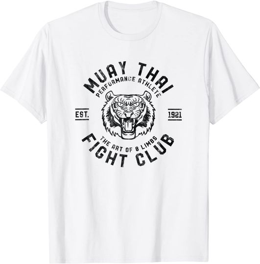 Muay Thai Fight Club Tiger Kick Boxing T Shirt