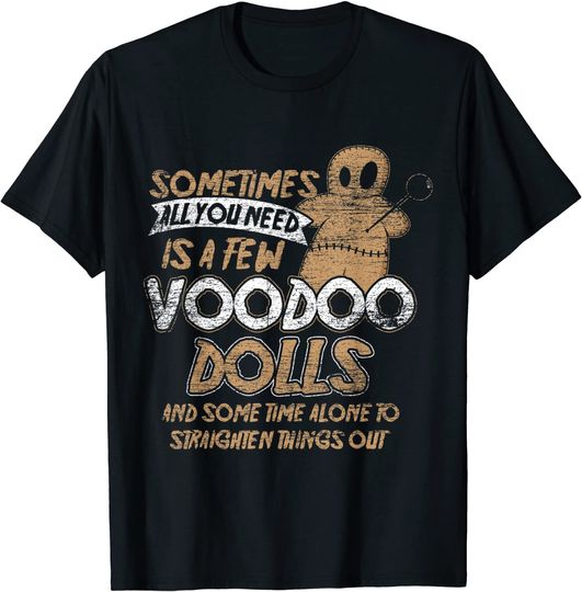 Doll Costume Gift Scary Karma Voodoo Halloween T Shirt