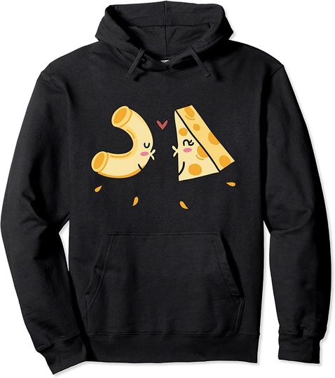 Mac Noodle and Cheese Cartoons In Love Pullover Hoodie