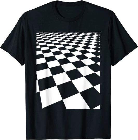 Checkers Board Top T Shirt