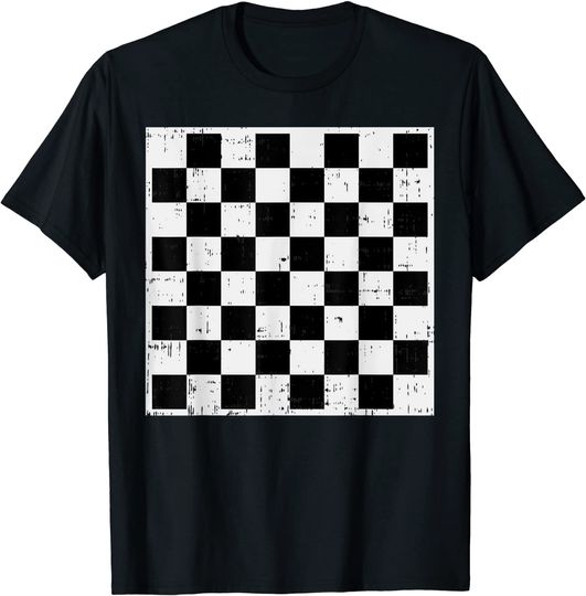 Halloween Checkboard Checkers Game Player T Shirt