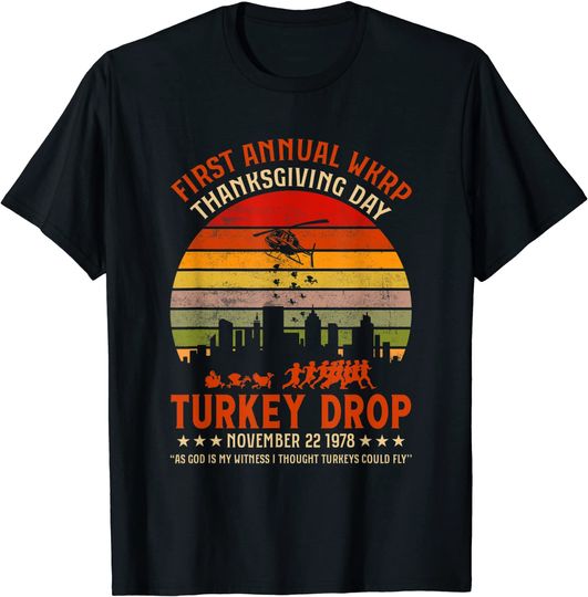 First Annual WKRP Thanksgiving Day Turkey Drop T Shirt