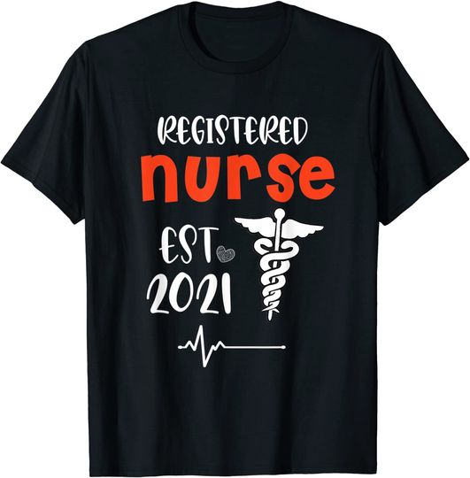 Registered Nurse Est 2021 New Nurses Nursing Student T Shirt