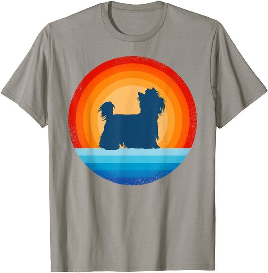 Yorkshire Terrier Vintage 60s 70s Sunset T-Shirt