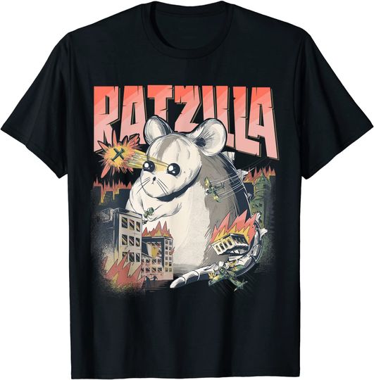 Ratzilla Fancy Rat Monster For Pet Rat Holder Owner T Shirt