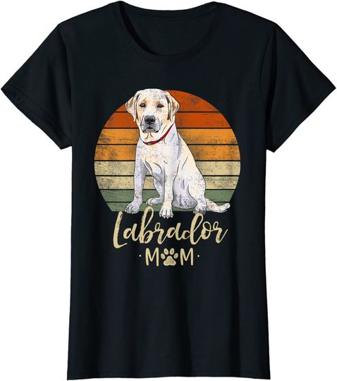 Labrador Mom Retro Labrador Retriever T Shirt