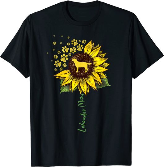 Labrador Mom Sunflower Labrador Retriever T Shirt