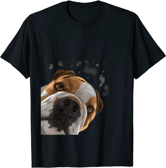 Curious English Bulldog T Shirt