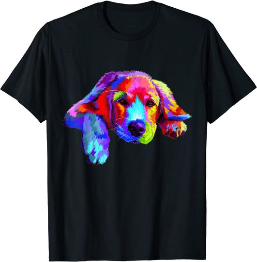 Golden Retriever Dog Watercolor T Shirt