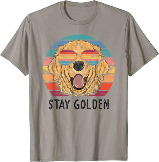Stay Golden Retriever Dog T Shirt