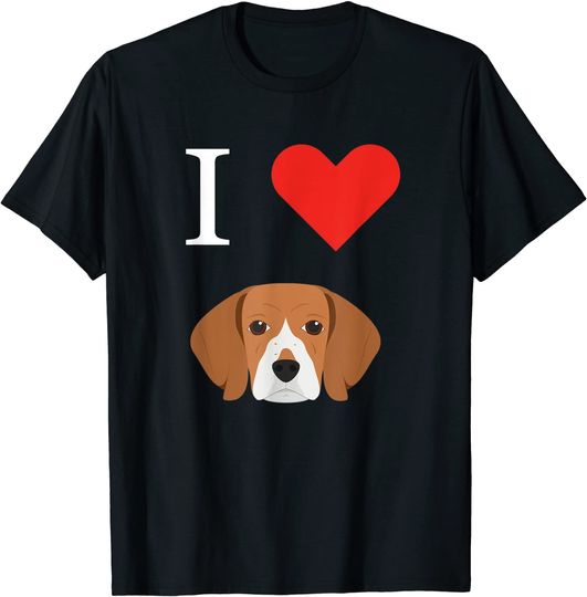 I Love My Beagle T Shirt