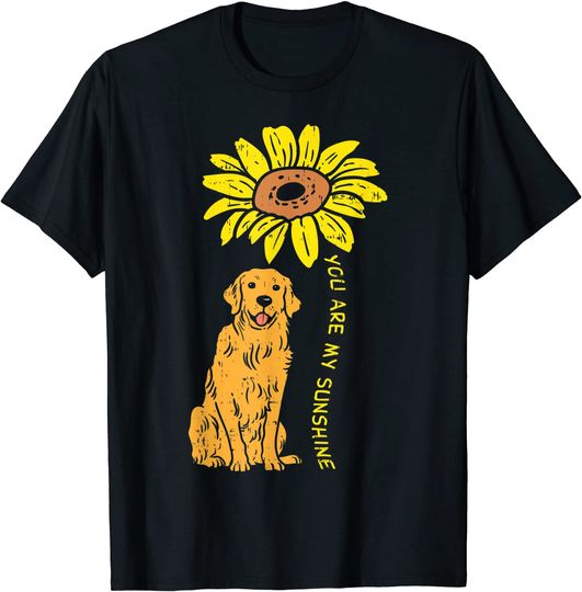 Sunflower Sunshine Golden Retriever Pet Dog T Shirt