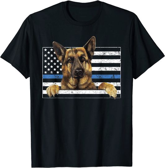 Thin Blue Line German Shepherd DogT Shirt