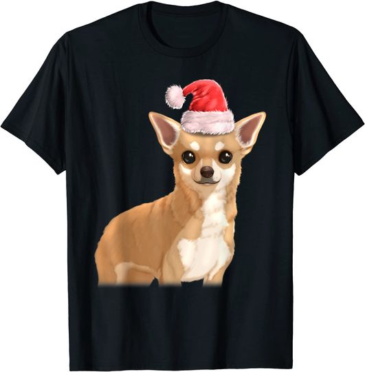Chihuahua Dog Santa Claus Christmas Holiday T-Shirt