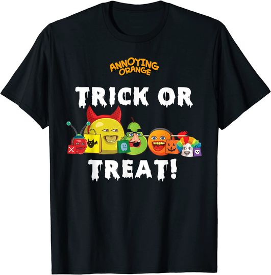 Annoying Orange Trick or Treat Halloween T-Shirt