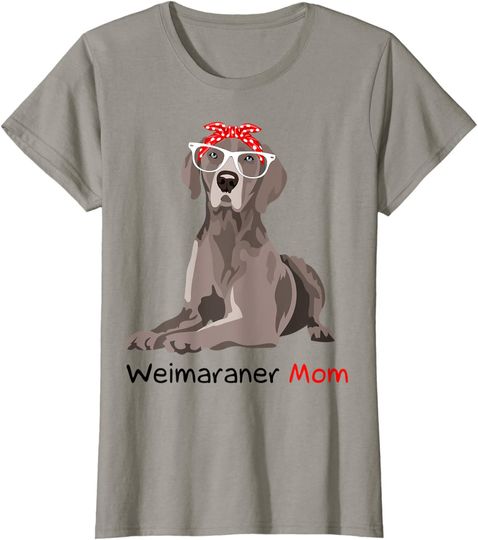 Weimaraner Mom Bandana Womens Weimaraner Dog T Shirt