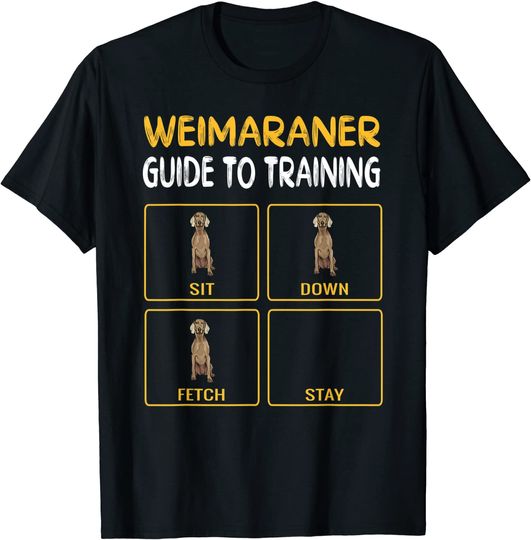 Weimaraner Guide To Training Dog Obedience Trainer T Shirt