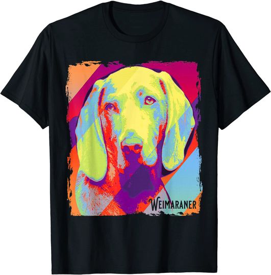 Weimaraner Dog Modern Art T Shirt